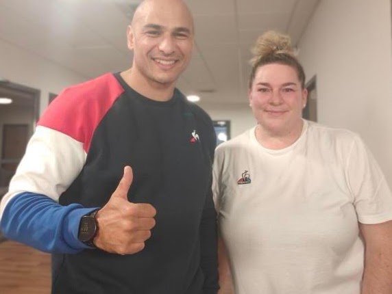 Récupération sportive : Noémie Queyreau lors du stage de l'équipe de France